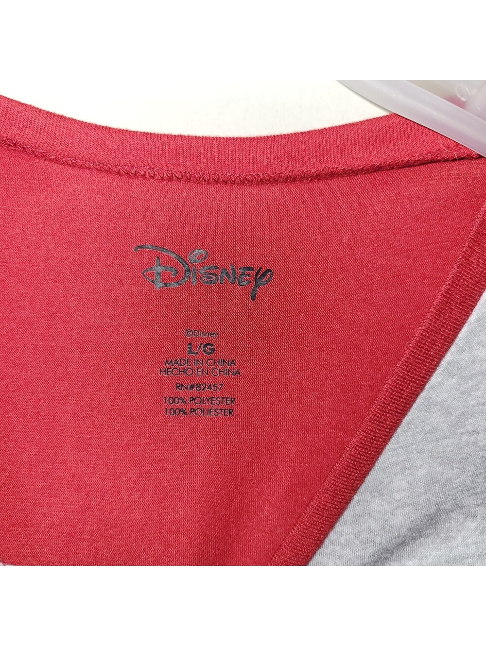Disney Minnie Mouse Christmas Holiday Raglan Long Sleeve T-Shirt Women's Size L - Picture 4 of 9